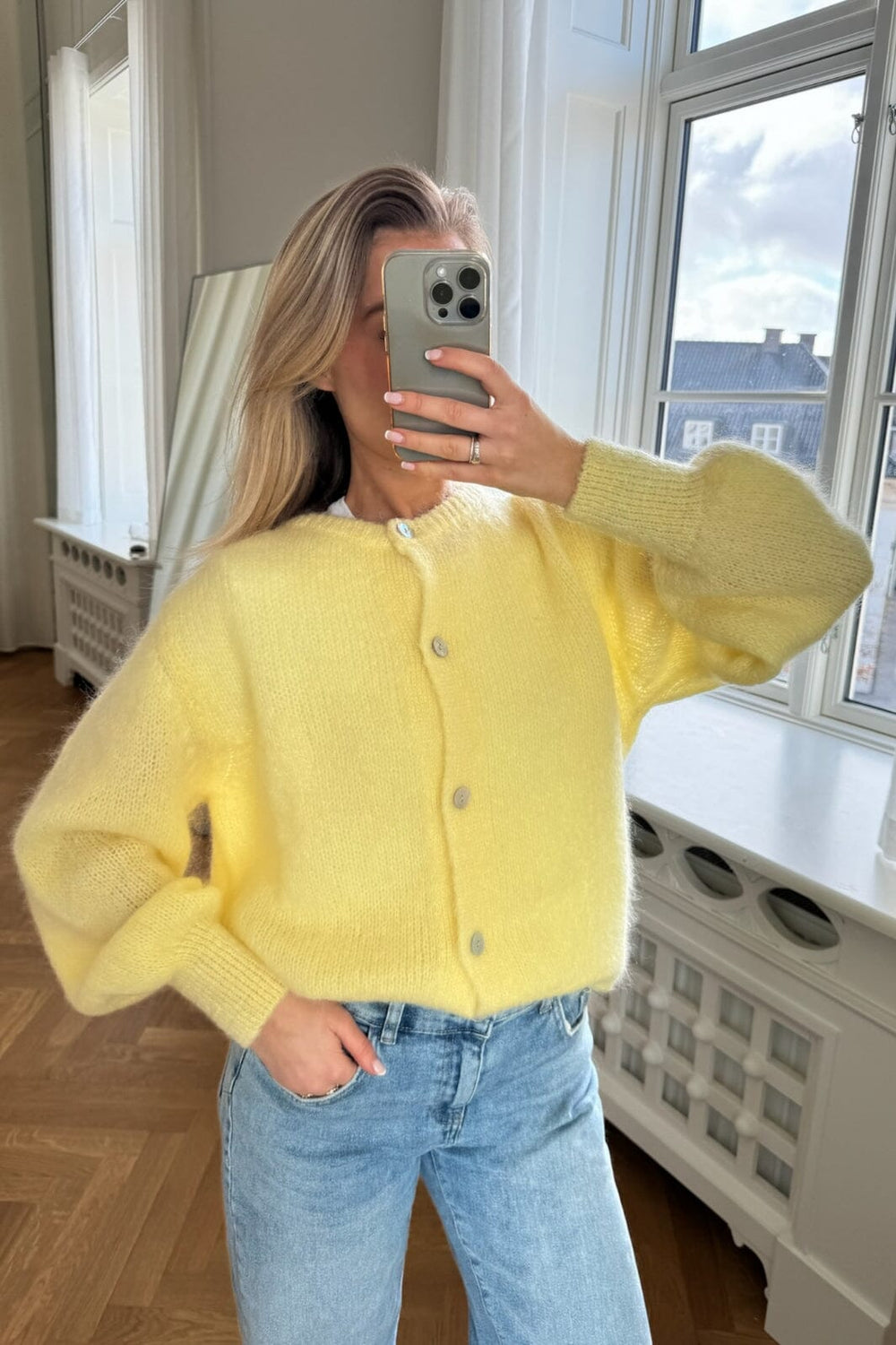 Forudbestilling - BYIC - Idaic Cardigan - yellow Yellow Cardigans