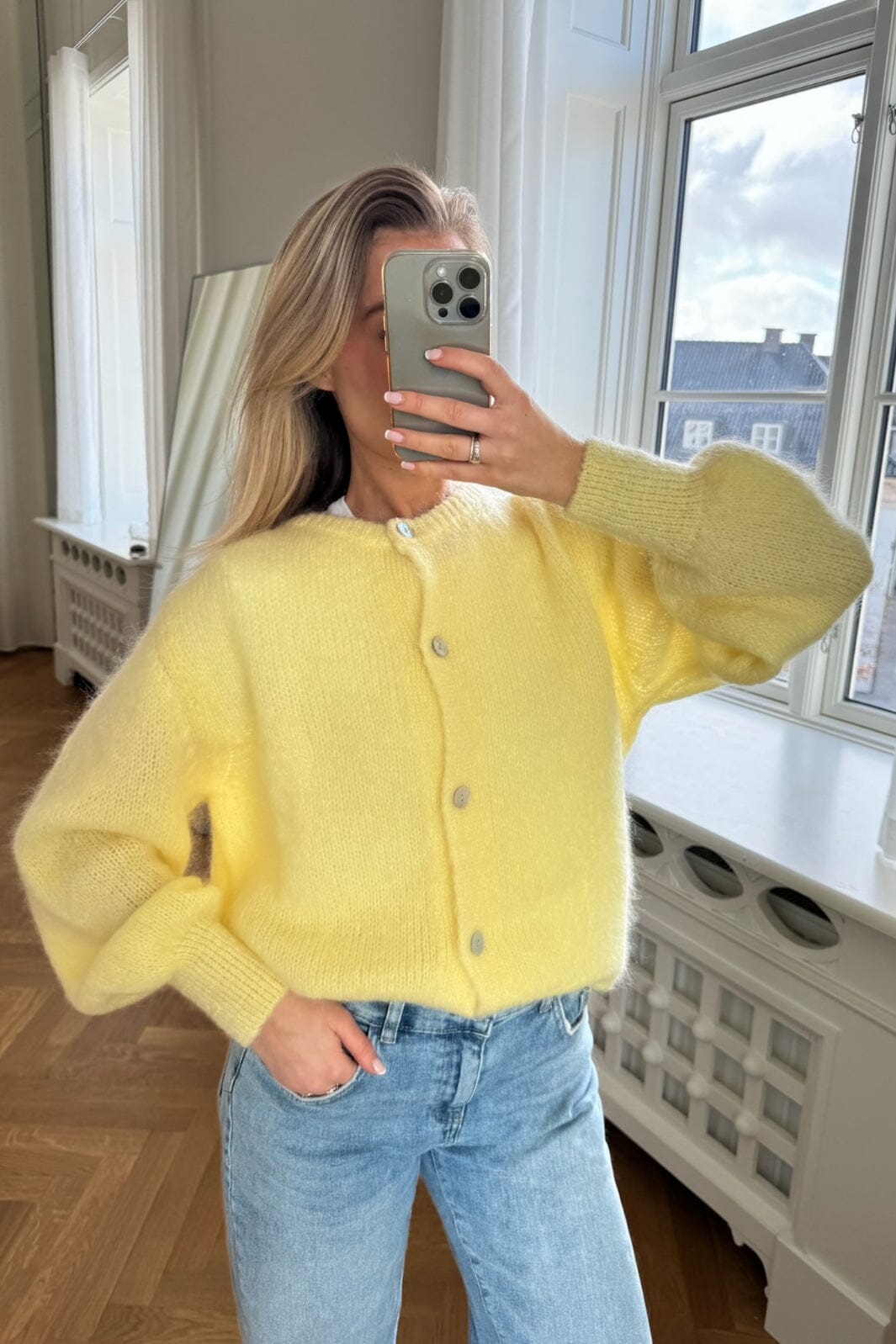 Forudbestilling - BYIC - Idaic Cardigan - yellow Yellow Cardigans