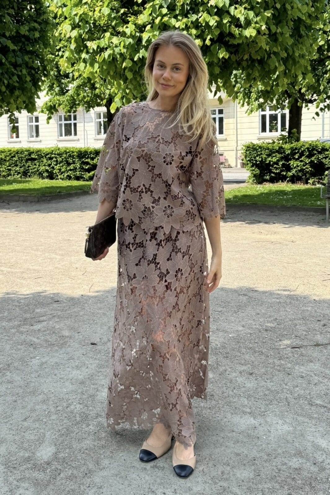 Forudbestilling - BYIC x Molly&My - Klaraic Lace Blouse - mocca Mocca Bluser