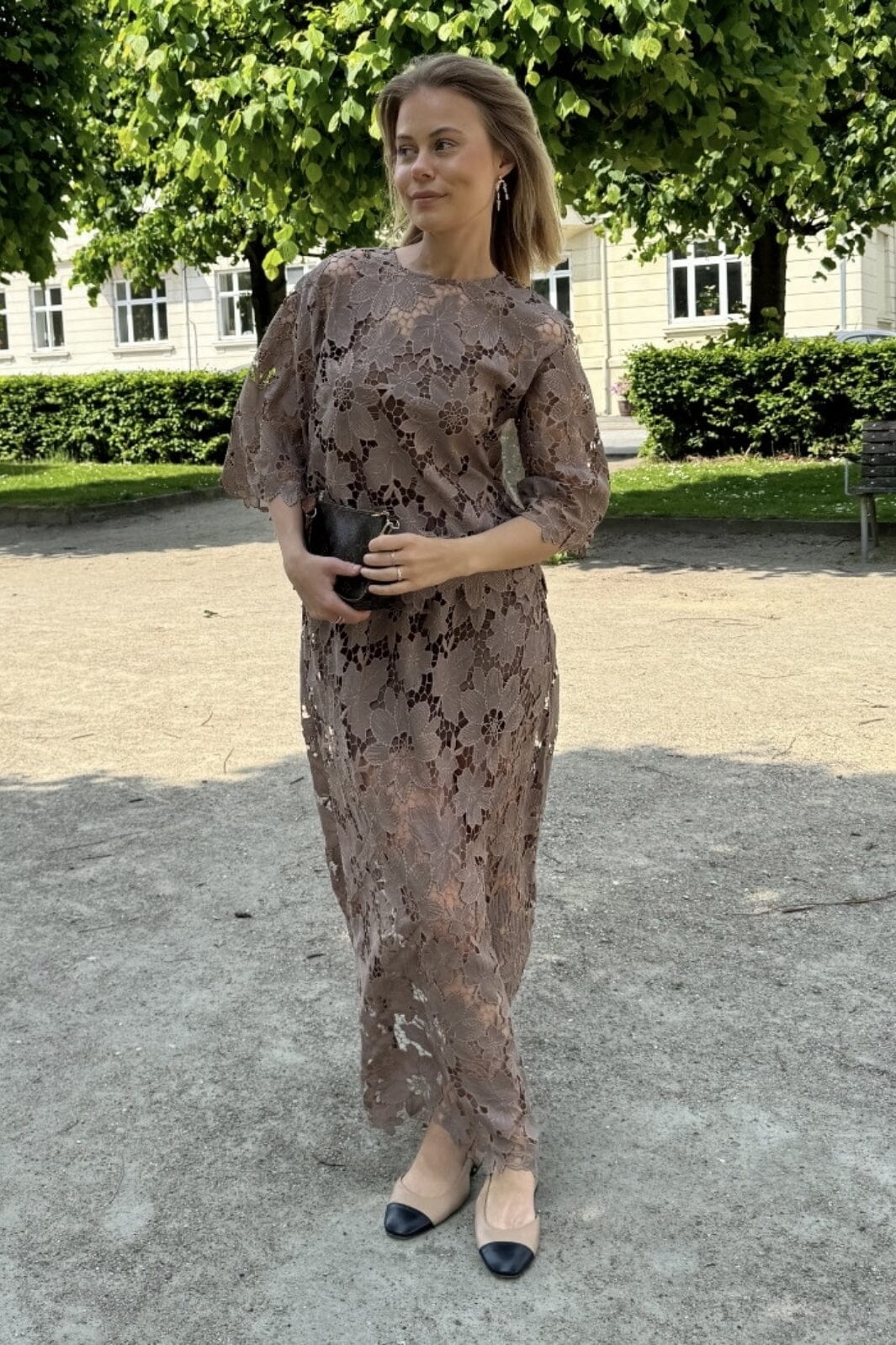 Forudbestilling - BYIC x Molly&My - Klaraic Lace Blouse - mocca Mocca Bluser