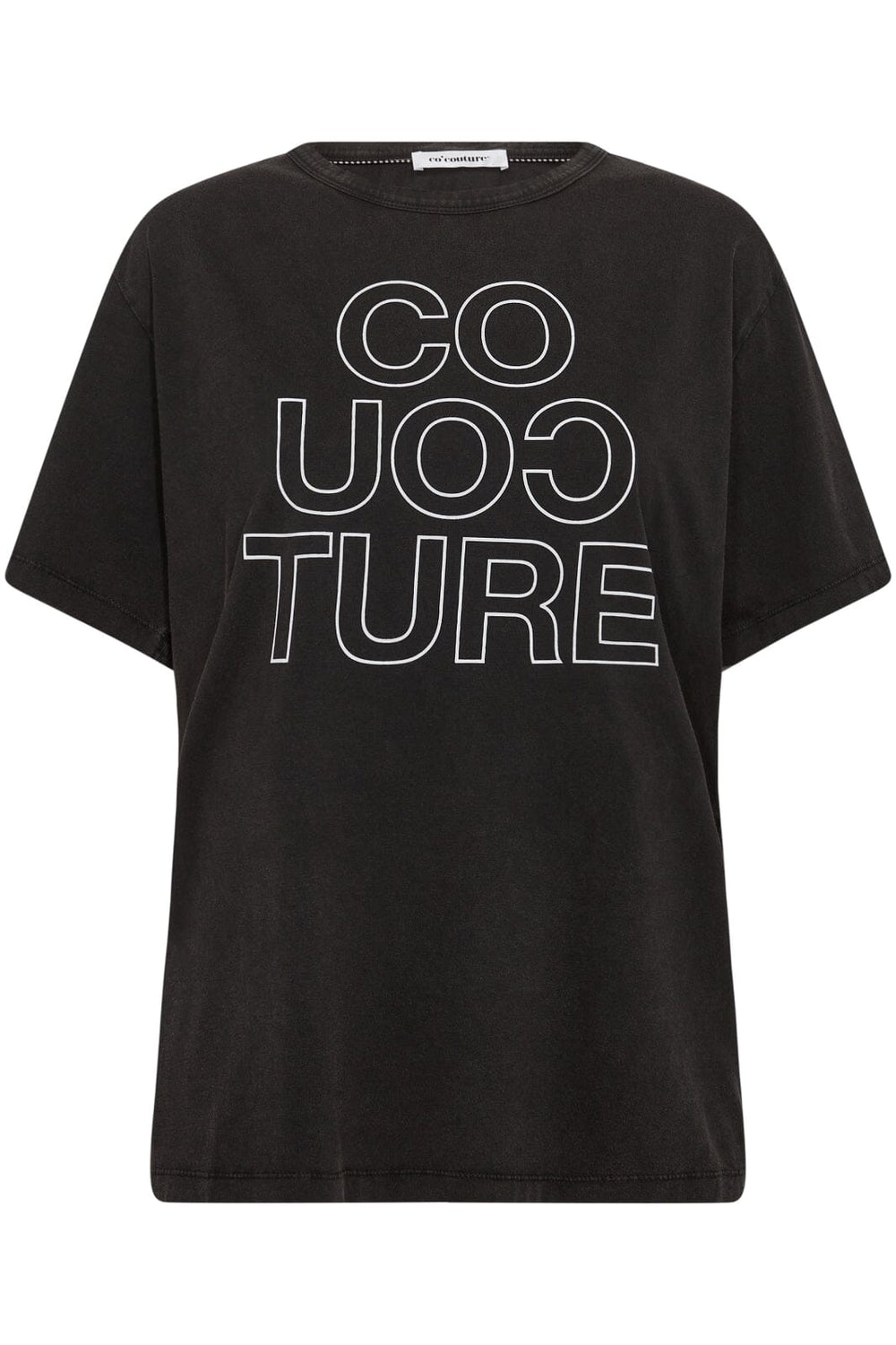 Forudbestilling - Co´couture - Acidcc Outline Oversize Tee 33058 - 96 Black T-shirts