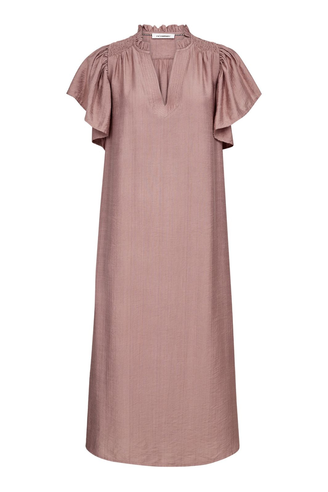 Forudbestilling - Co´Couture - Heracc Ss Frill Dress 36421 - 103 - Old Rose Kjoler