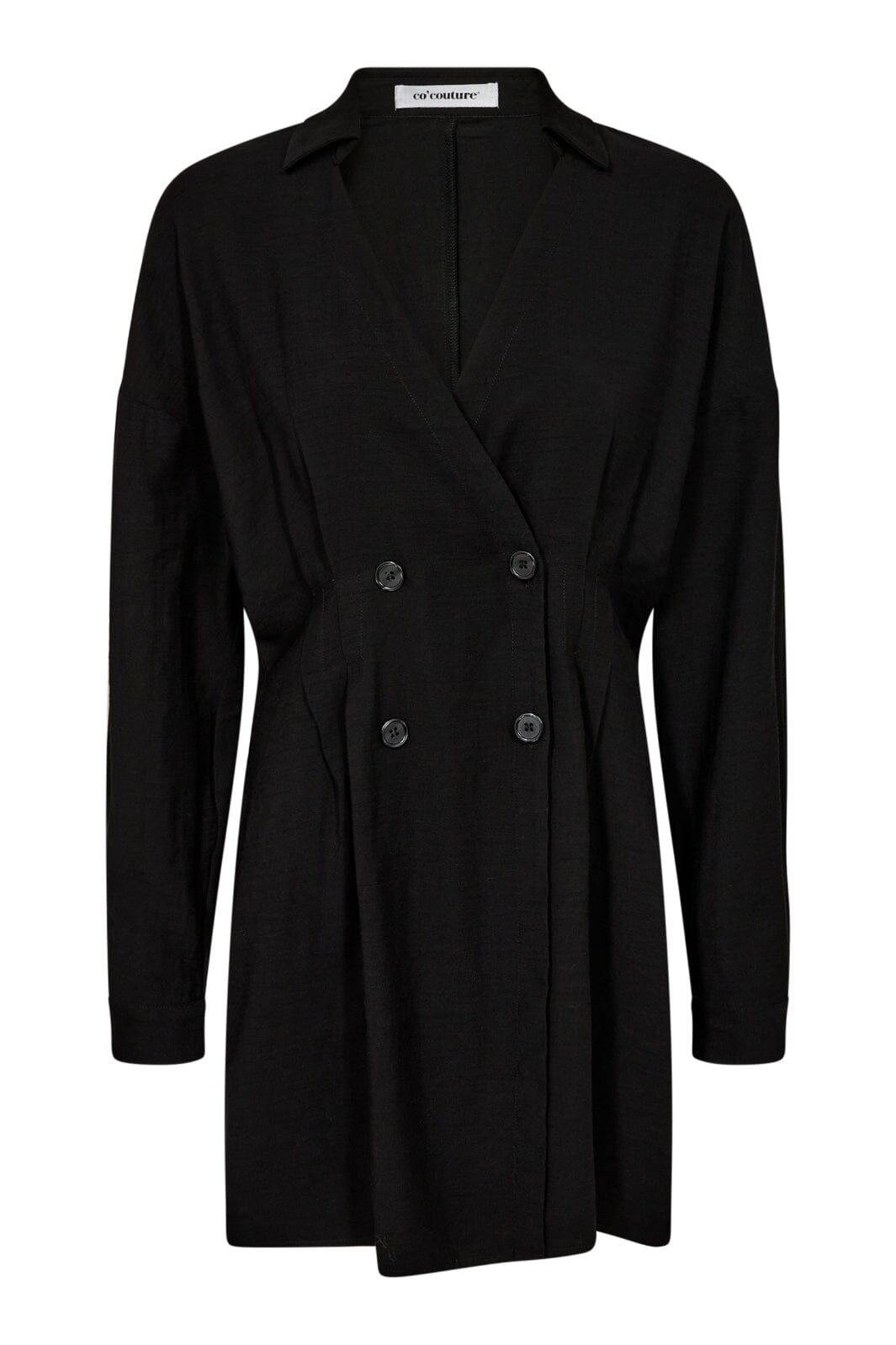 Forudbestilling - Co´couture - Lailacc Pleat Shirt 35716 - 96 Black Skjorter