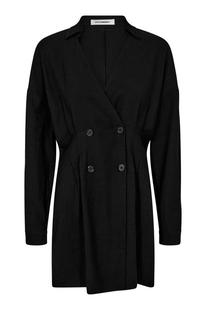 Forudbestilling - Co´couture - Lailacc Pleat Shirt 35716 - 96 Black Skjorter