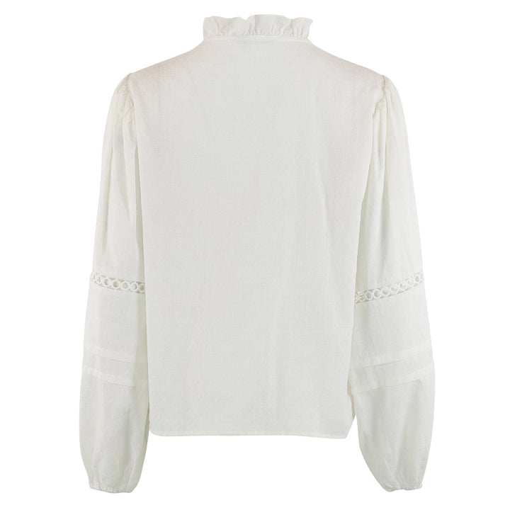 Forudbestilling - Continue - Sienna Emb - White Bluser