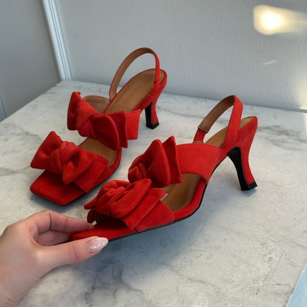 Forudbestilling - Copenhagen Shoes - Breathe Suede CS8425 - 0018 - Cherry Tomato Ballerinaer