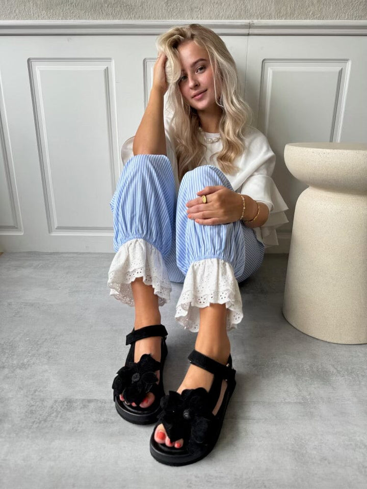 Forudbestilling - Copenhagen Shoes - My Flowers - 0001 Black Sandaler