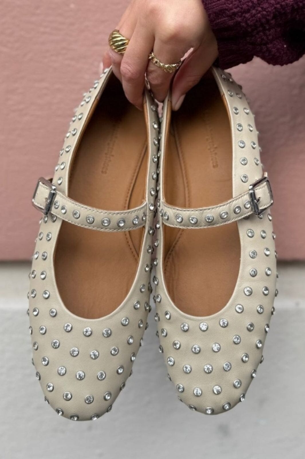 Forudbestilling - Copenhagen Shoes - The Lovely Move CS8414 - 0002 Beige Ballerinaer