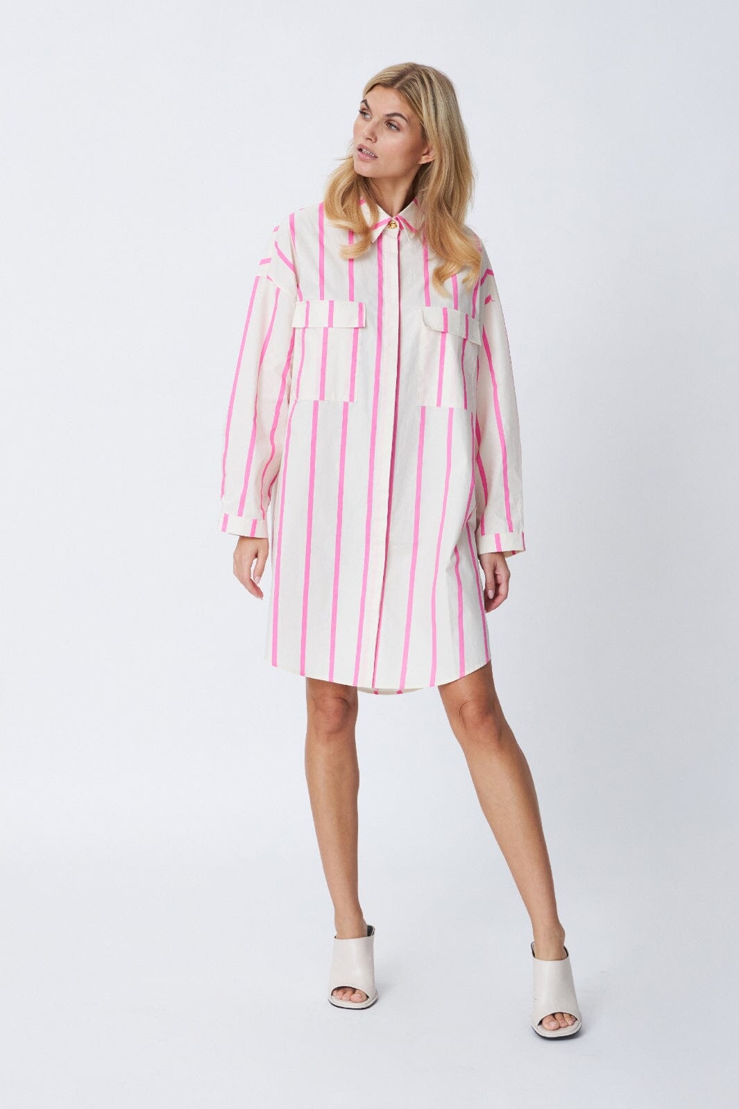 Forudbestilling - Cras - Flaxcras Shirt - 4006 Pink Stripe Skjorter