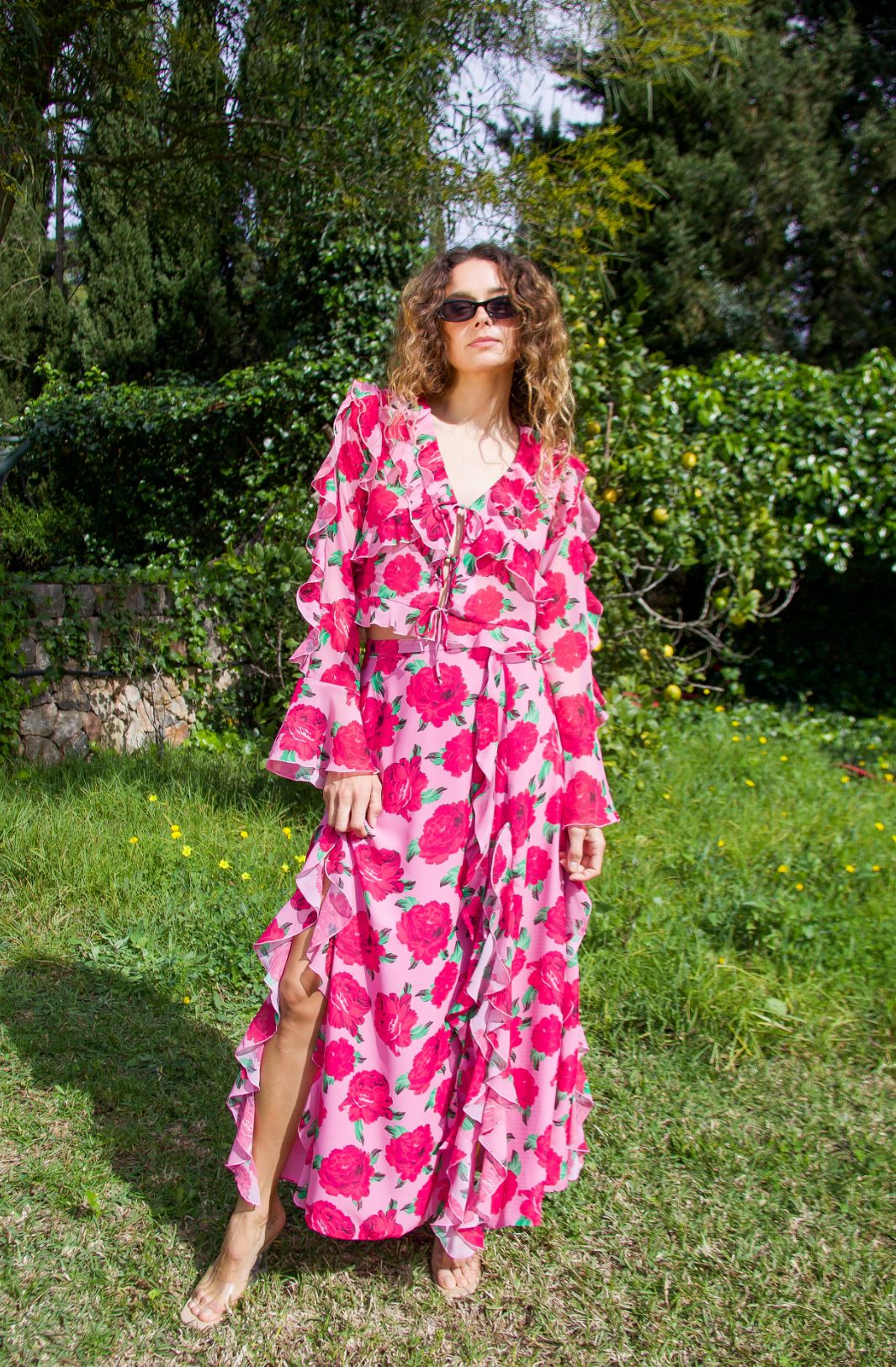 Forudbestilling - Cras - Georgia Skirt C240214 - 8097 - 8097 Pink Rosette Nederdele