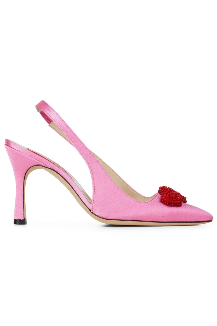 Forudbestilling - Custommade - Ayanna Satin Heart - 236 Pastel Lavender Stiletter