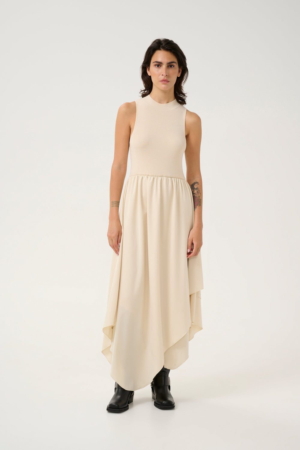 Forudbestilling - Gestuz - Gzsama Sl Dress - 130905 Birch Kjoler