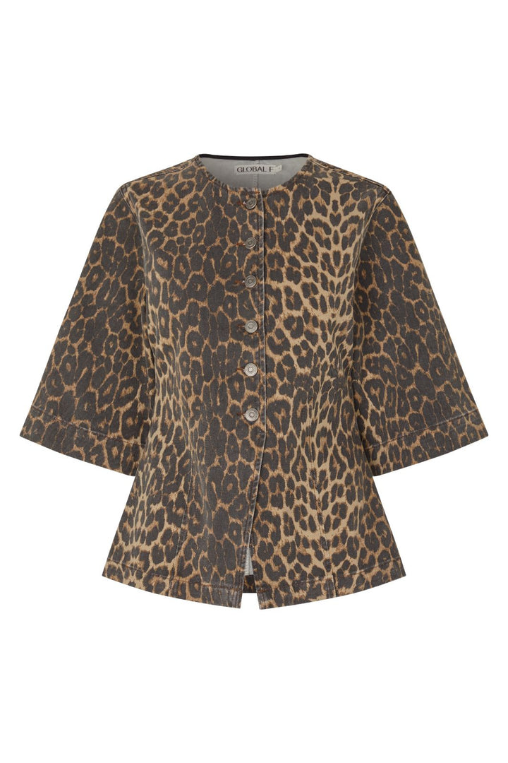 Forudbestilling - Global Funk - Lila-G 73240296 - P35 - Leopard Mist Skjorter