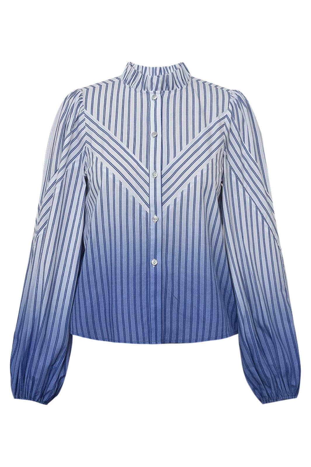 Forudbestilling - Gossia - Kanyago Shirt - Blue Stribe Ombre Skjorter