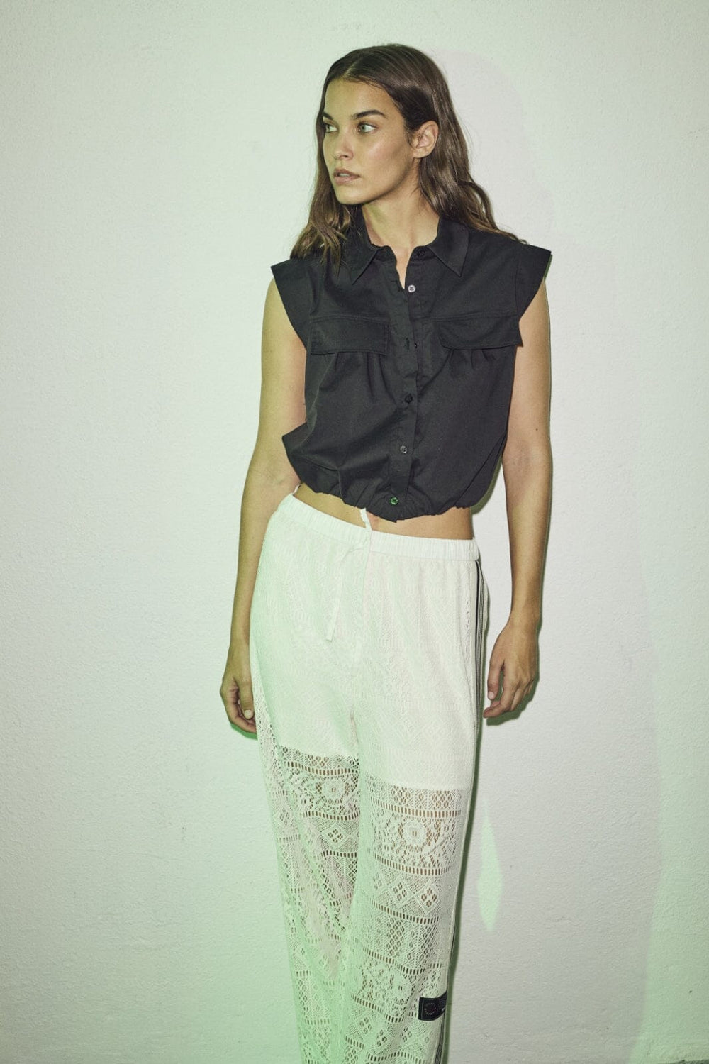 Forudbestilling - Haute L'Amitié - Utopia Lace Tie Pant HL10080 - Off-White Bukser