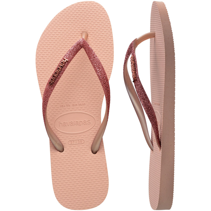 Forudbestilling - Havaianas - Slim Glitter II - Pink/Pink Badesandaler