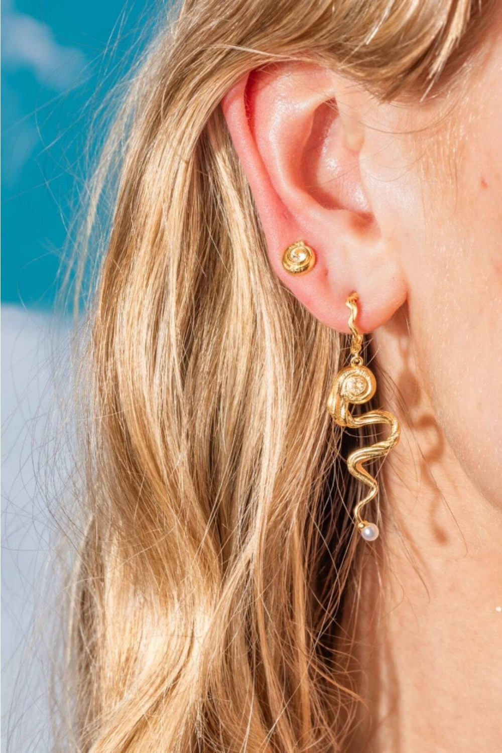 Forudbestilling - House Of Vincent - Tale Of Palaemon Earrings - Gilded Øreringe