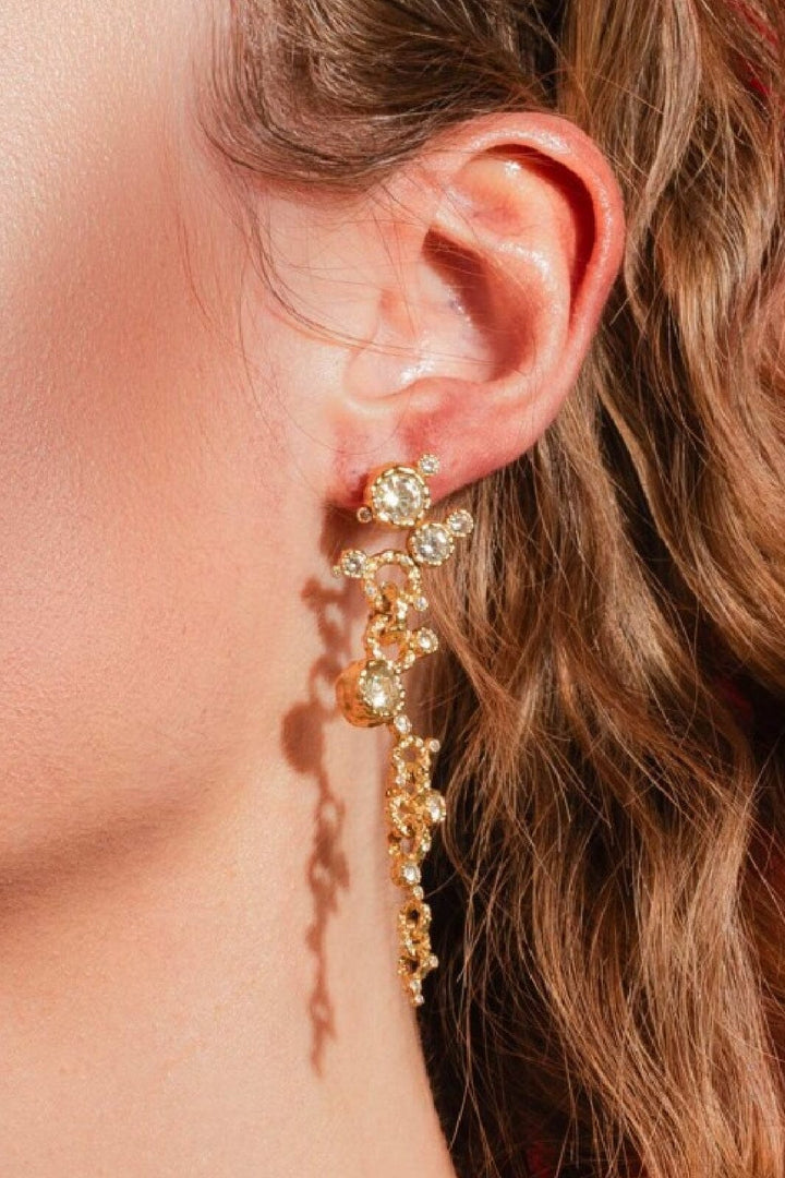 Forudbestilling - House Of Vincent - Twinkle Chain Earrings - Gilded Øreringe