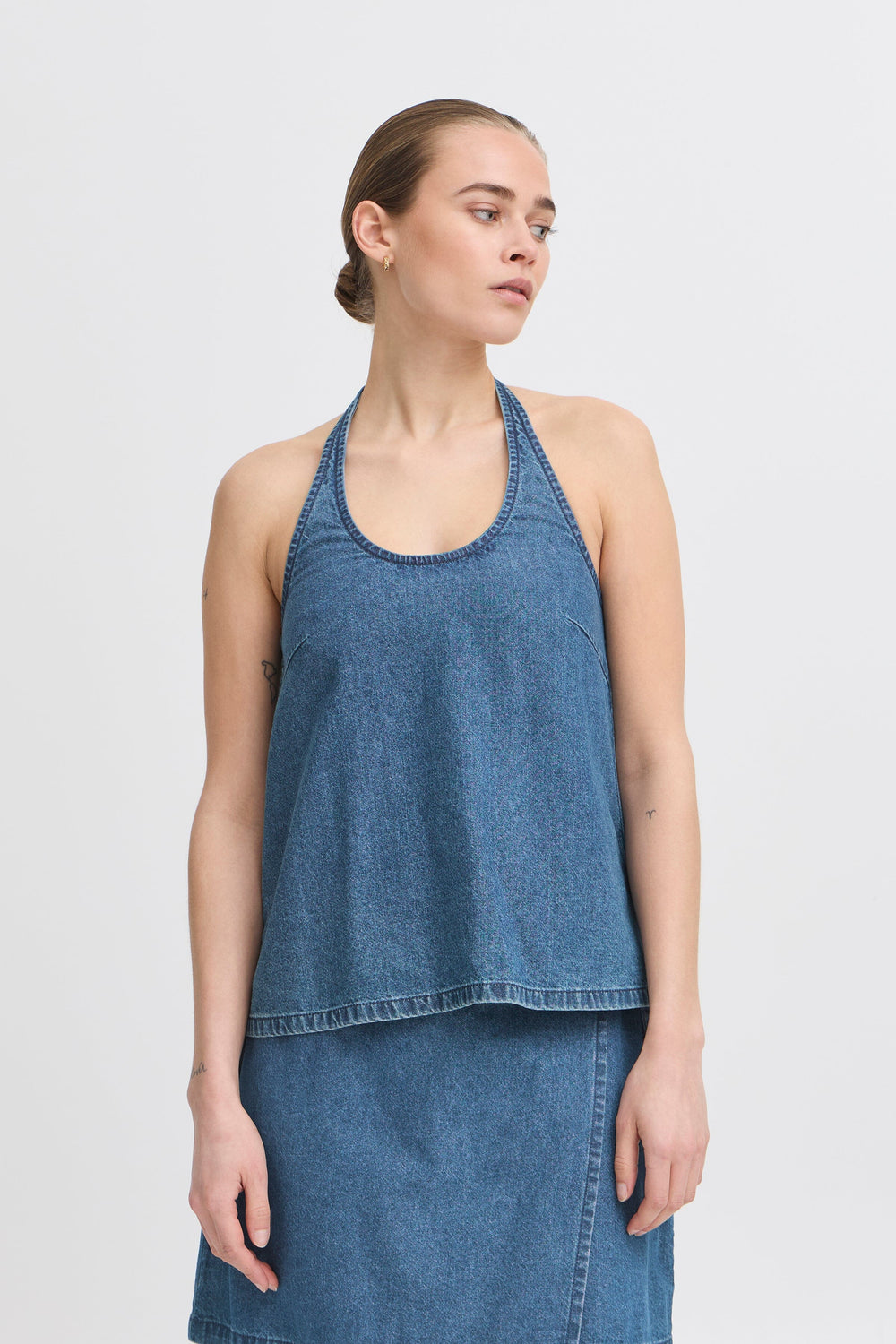 Forudbestilling - Ichi - Ihdallas Top 20123209 - 200339 - Medium Blue Toppe