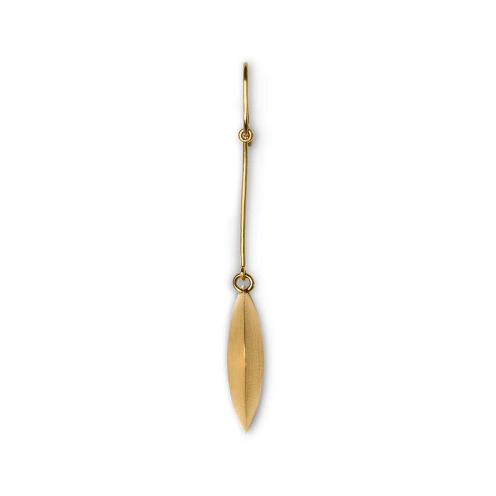 Forudbestilling - Jane Kønig - Half Moon Earring - Forgyldt Øreringe