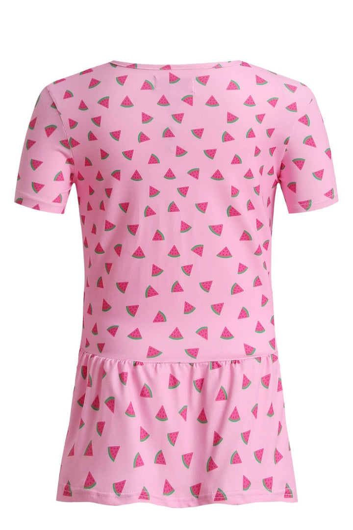 Liberte Ami - Alma-Frill-T-Shirt (Kids) 9649 - Pink Watermelon