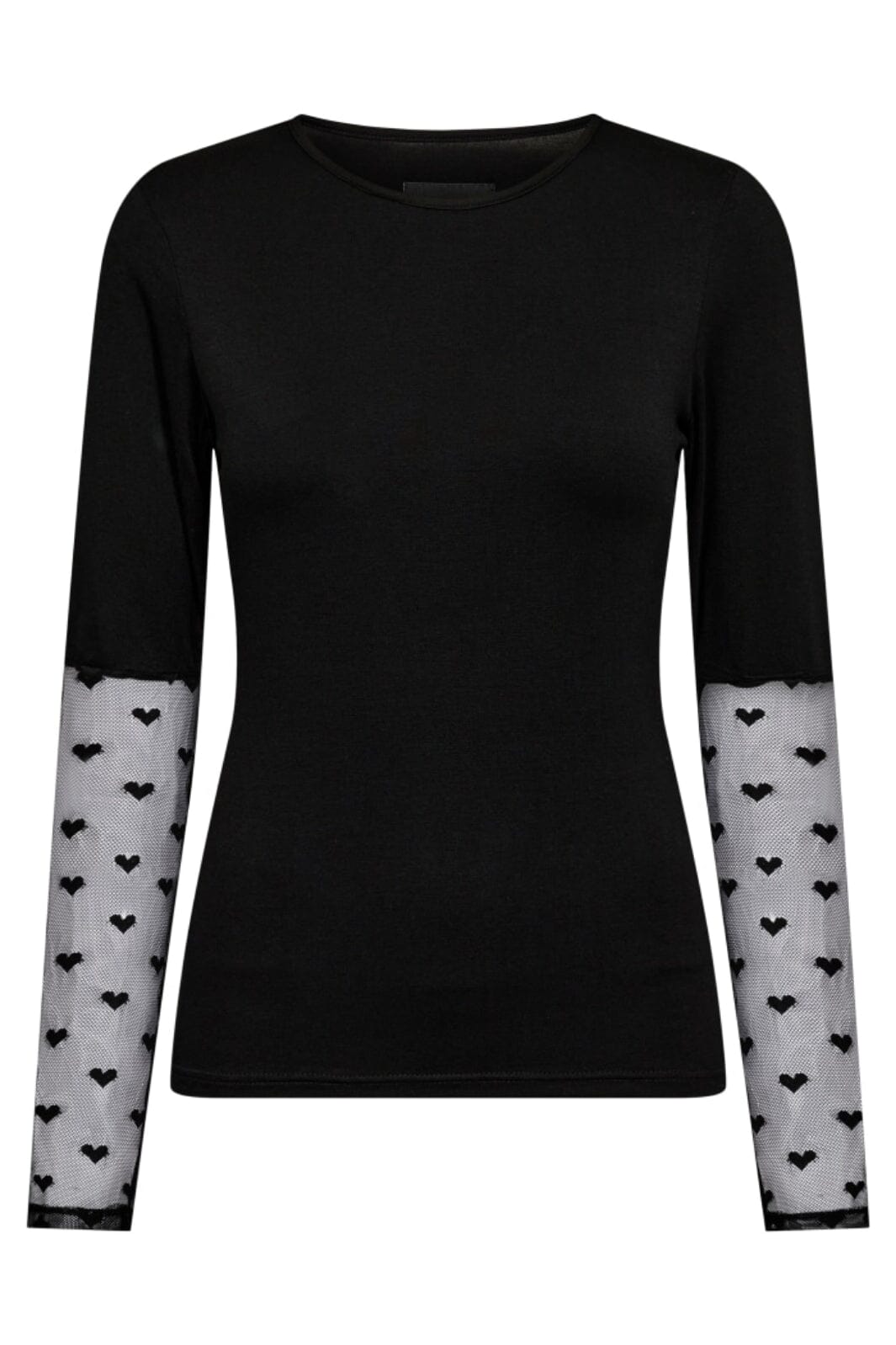Liberte - Flora Ls Blouse 21598 - Creme Blue Bow Hearts