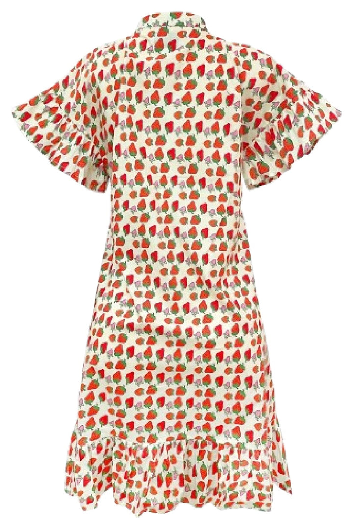 Liberte - Tia-Frill-Dress 22055 - Strawberry