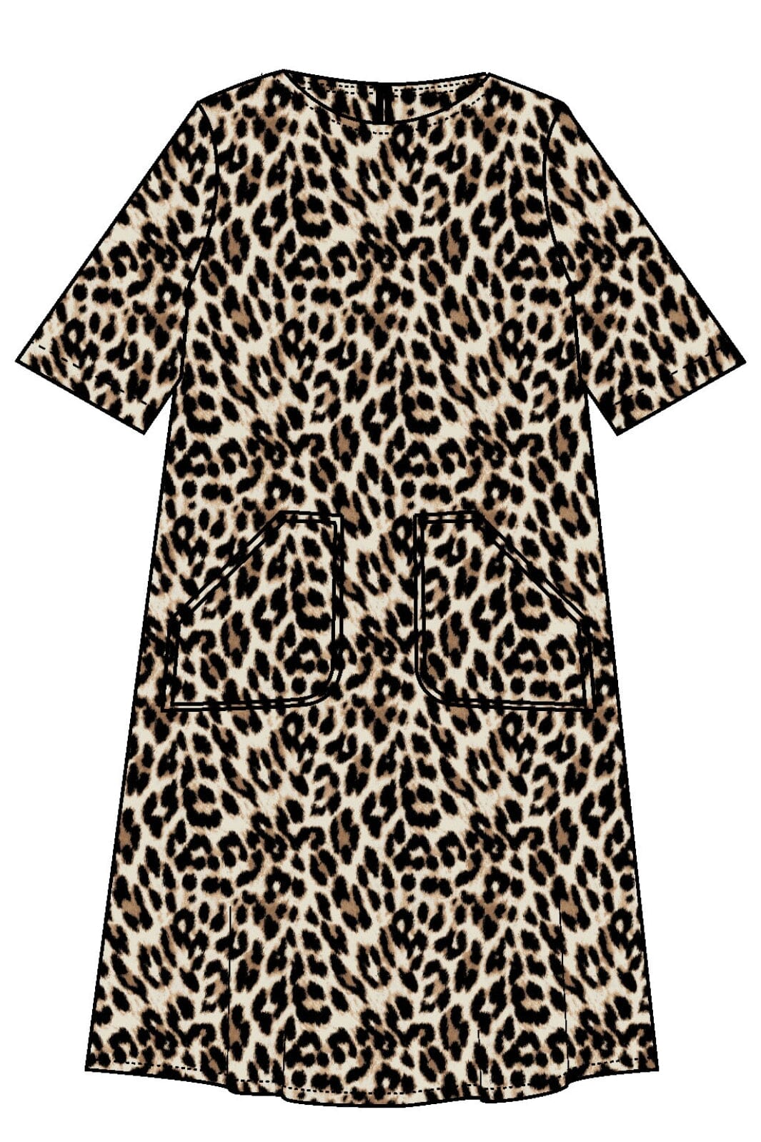 Forudbestilling - Lollys Laundry - Carlall Short Dress Ss - 72 Leopard Print Kjoler 