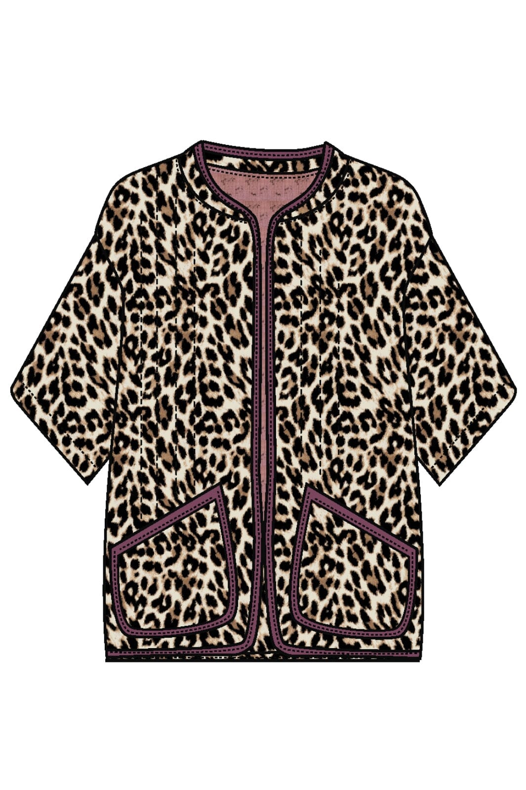 Forudbestilling - Lollys Laundry - Lulull Jacket 3/4 - 72 Leopard Print Jakker 