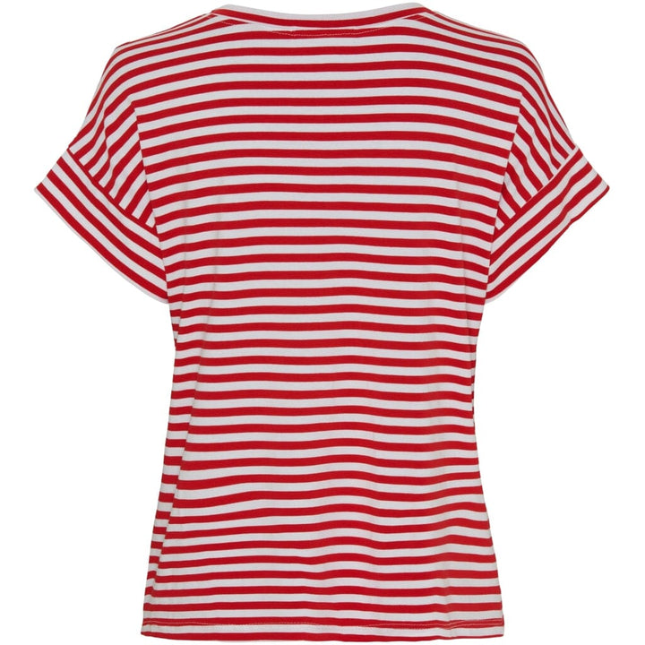Forudbestilling - Marta Du Chateau - Mdclotte T-Shirt - White/Rosso Stripe T-shirts 