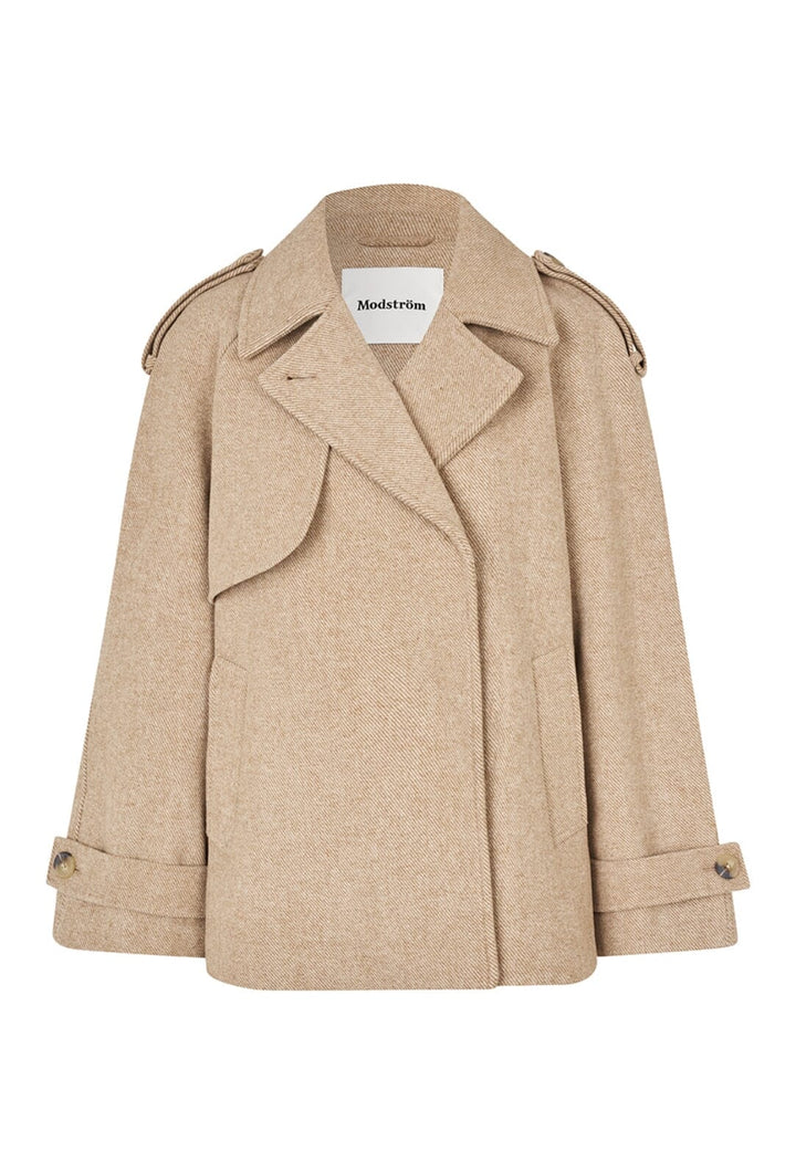 Forudbestilling - Modström - Esmundmd Twill Jacket 57735 - 11504 Beige Twill Melange Jakker