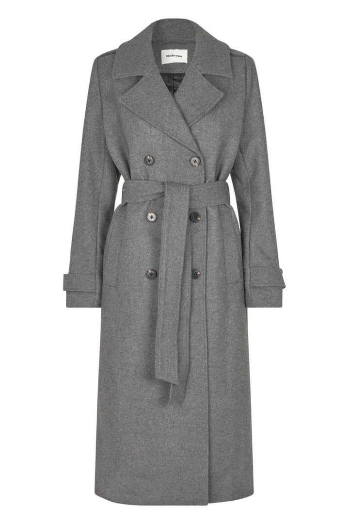 Forudbestilling - Modström - Shaymd Coat - 7088 Dark Grey Melange Jakker