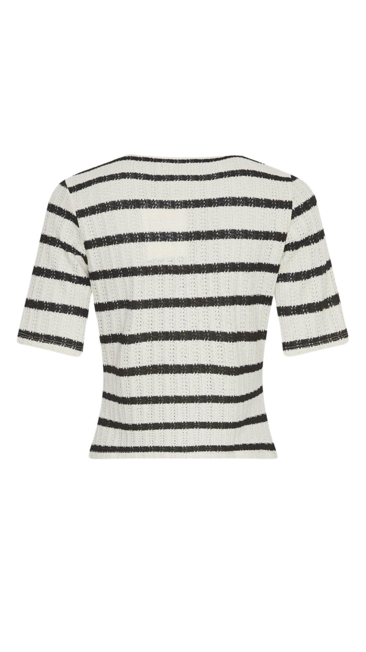 Moss Copenhagen - Mschkenja 2/4 Top Stp 19105 - Turtledove Blk