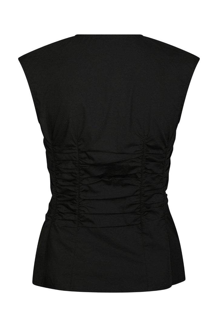 Neo Noir - Mevida Poplin Top 165511 - 100 - Black