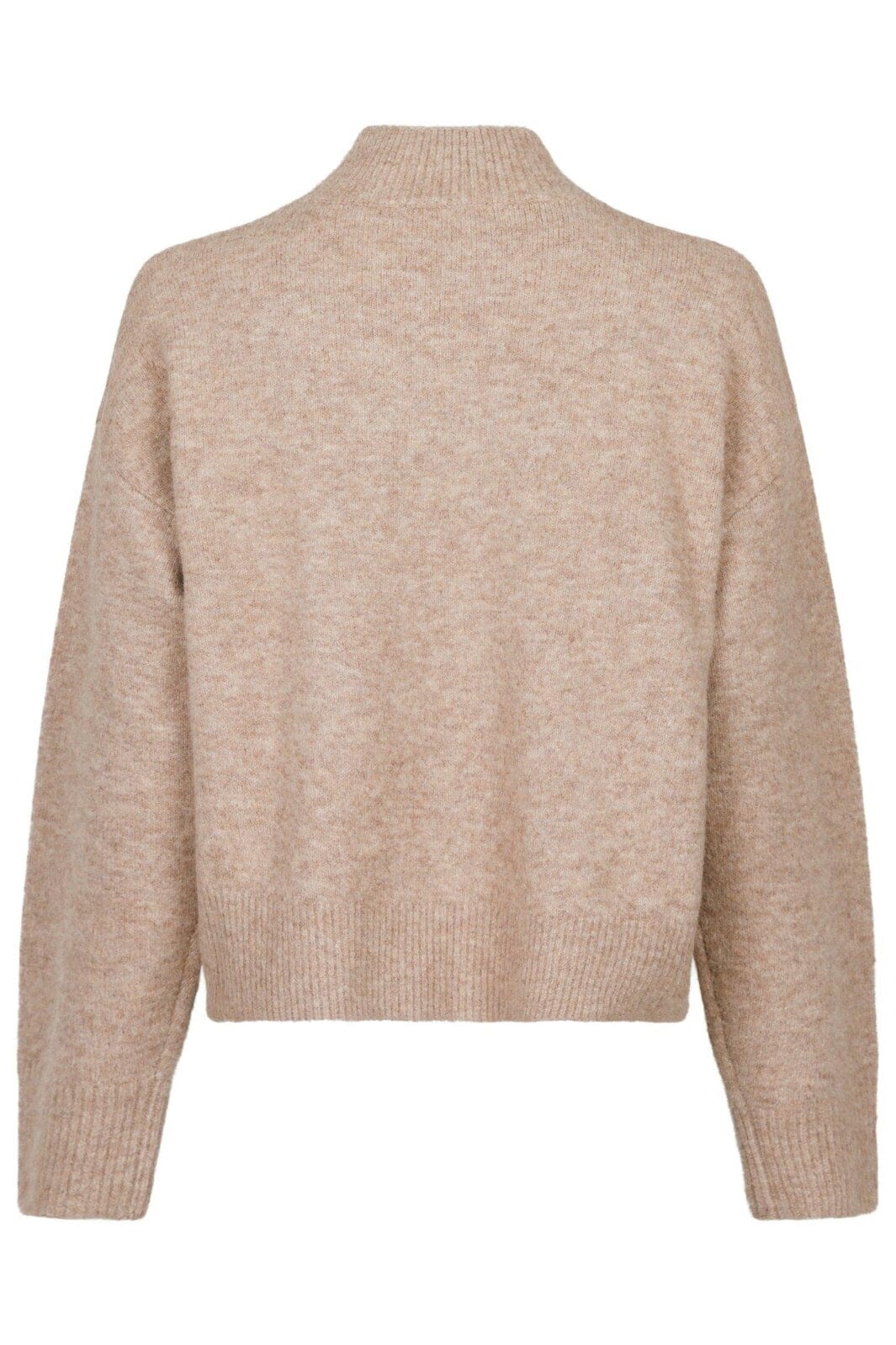 Forudbestilling - Neo Noir - Paulina Knit Blouse - Sand Melange Strikbluser