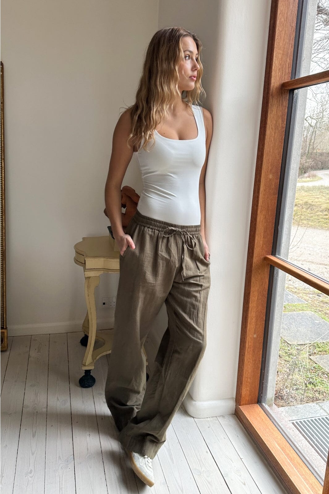 Sonar Linen Pants Black