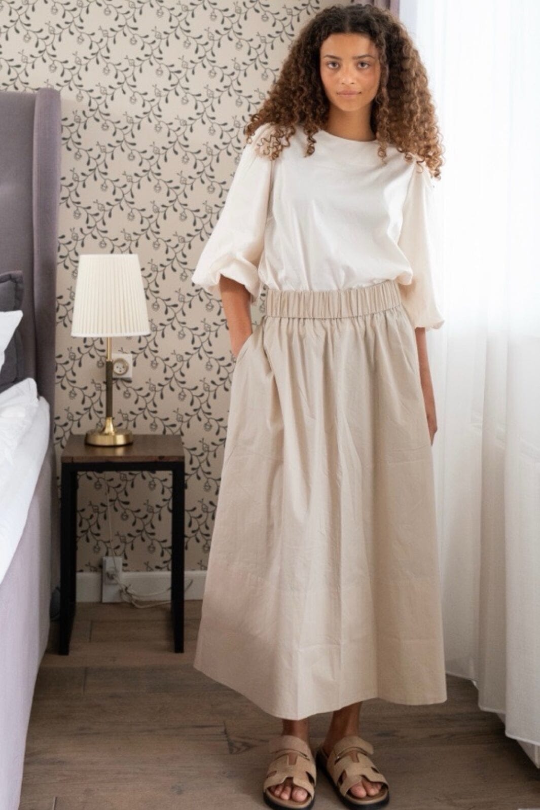 Neo Noir - Yara Poplin Skirt - Black main image 1
