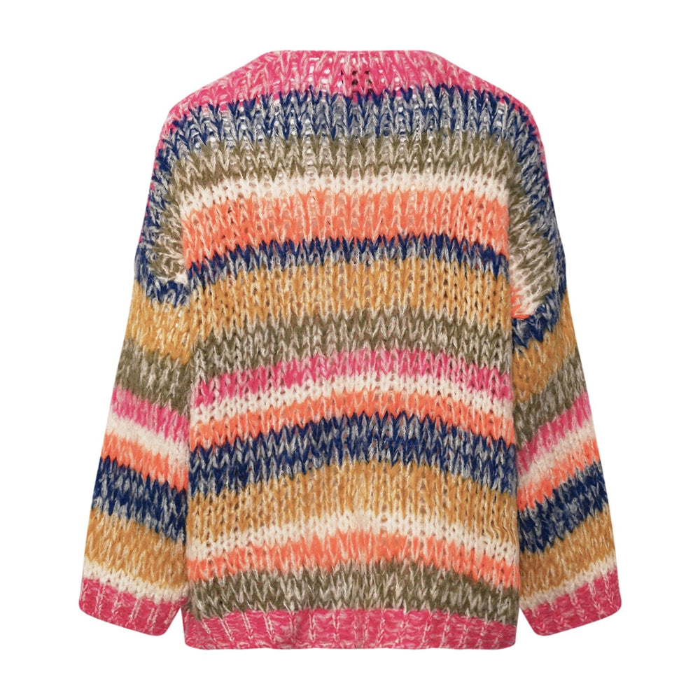 Forudbestilling - Noella - Krissa Knit Cardigan - 1095 Tundra Stripe Cardigans 