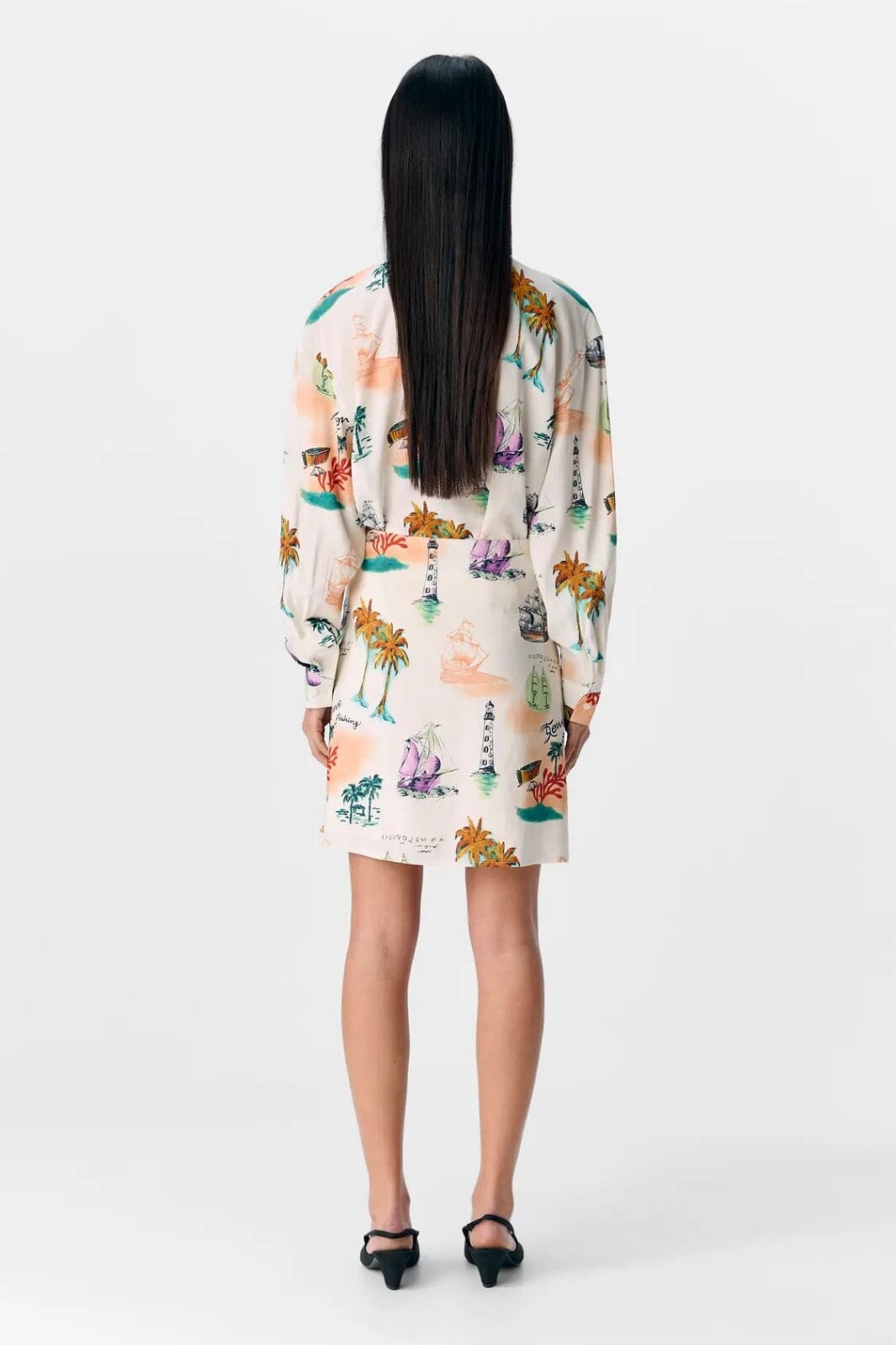 Forudbestilling - Object - Objdinah Short Skirt 139 - 4809275 Sandshell Multi Color