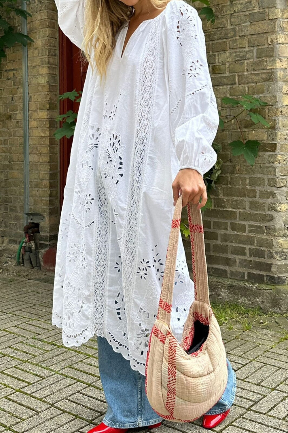 Forudbestilling - Sissel Edelbo - Mila Organic Cotton Dress SE 1240 - Ecru Kjoler