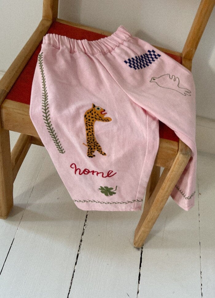 Forudbestilling - Sissel Edelbo - Oda MINI Organic Cotton Pants SE 1265 - Pink Bukser 