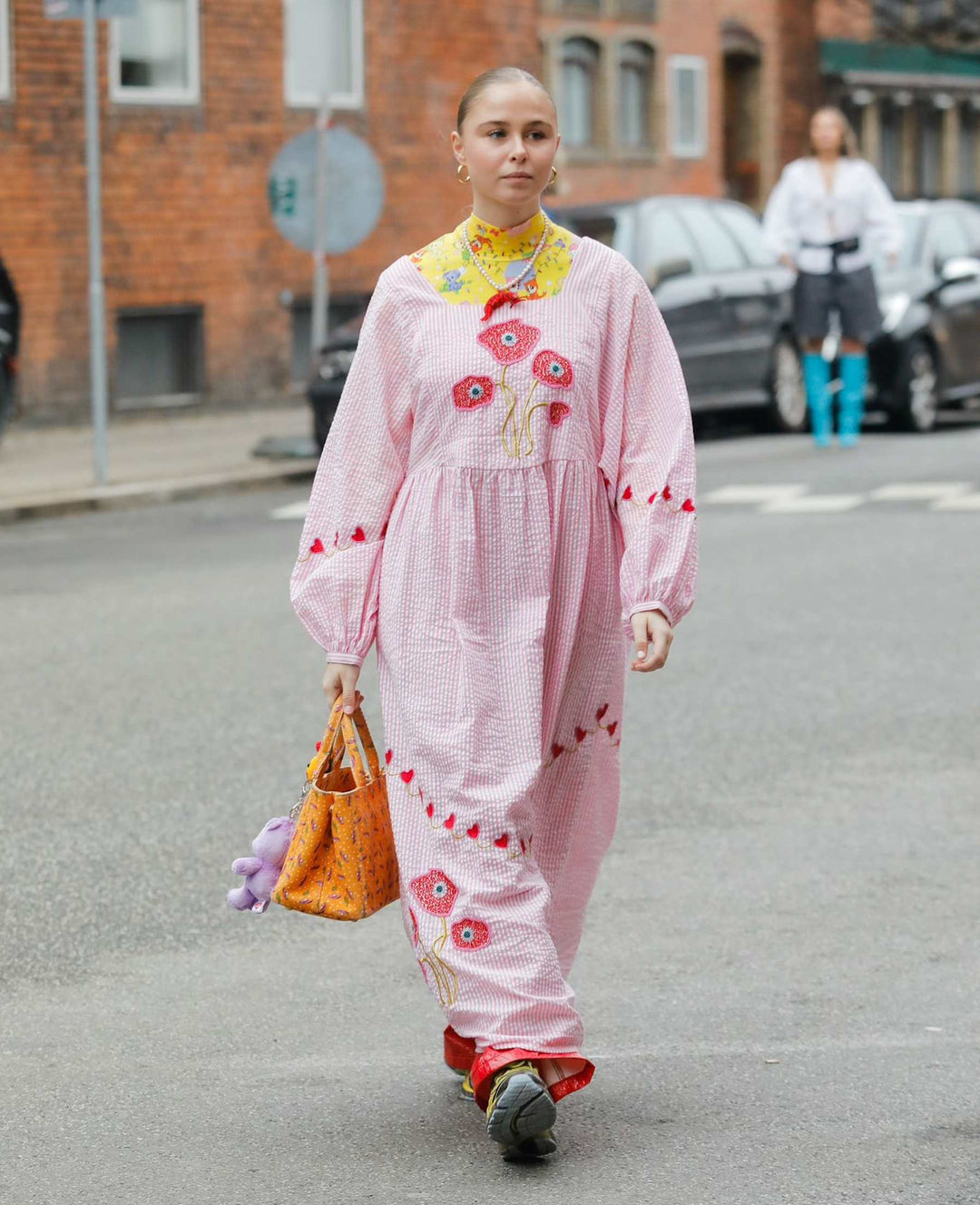 Forudbestilling - Sissel Edelbo - Wenke Dress SE 1643 - Pink Stripes Kjoler