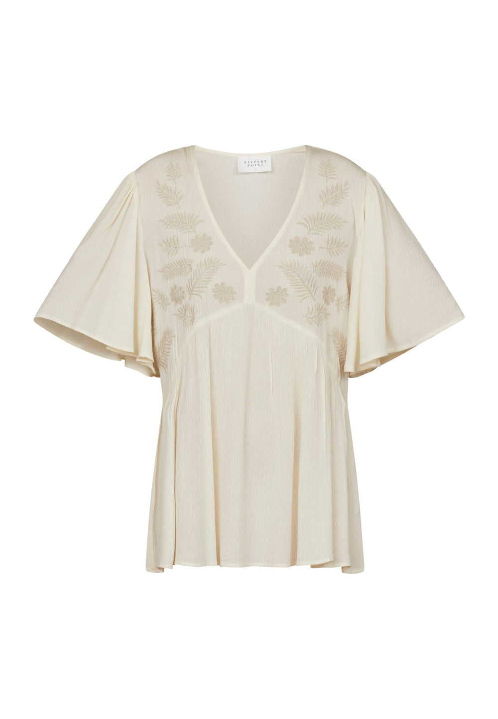 Forudbestilling - Sisters Point - Inza-Top - 116 Cream/Bamboo Toppe 