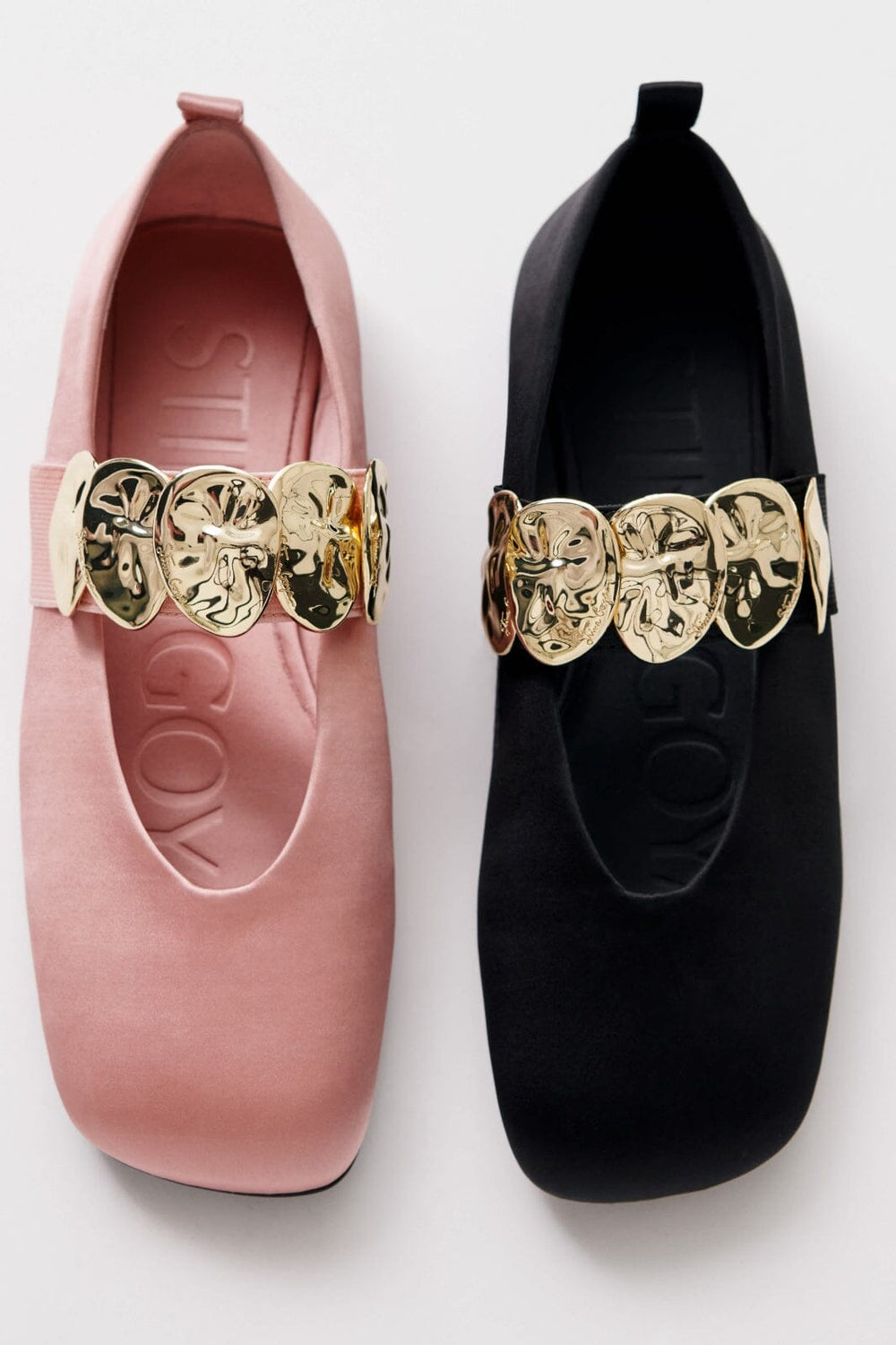 Forudbestilling - Stine Goya - 2293 Ballerina, Ergo Stone Strap Ballerinasg-ss25-f026-2293 - Pink Nectar Ballerinaer
