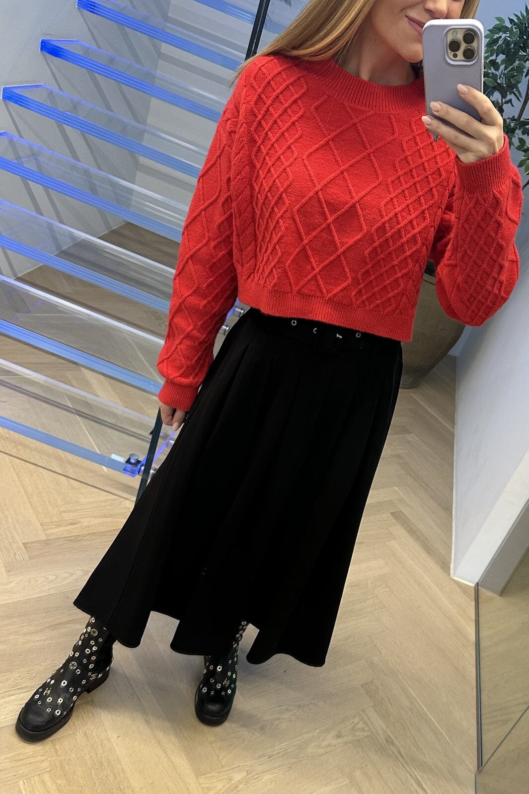 Forudbestilling - Valentin Studio - Pleated Skirt - Black Nederdele