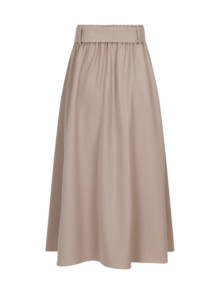Forudbestilling - Valentin Studio - Pleated Skirt - Sand Nederdele