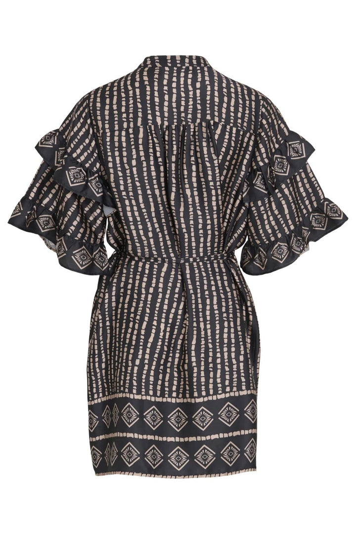 Forudbestilling - Vila - Vikavas 2/4 Frill Dress - 4927928 Black Nomad