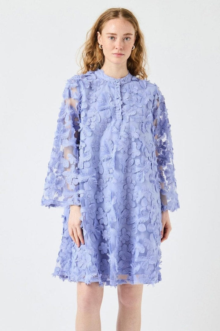 Y.A.S - Yaskarly 7/8 Short Dress - 4920193 Blue Heron