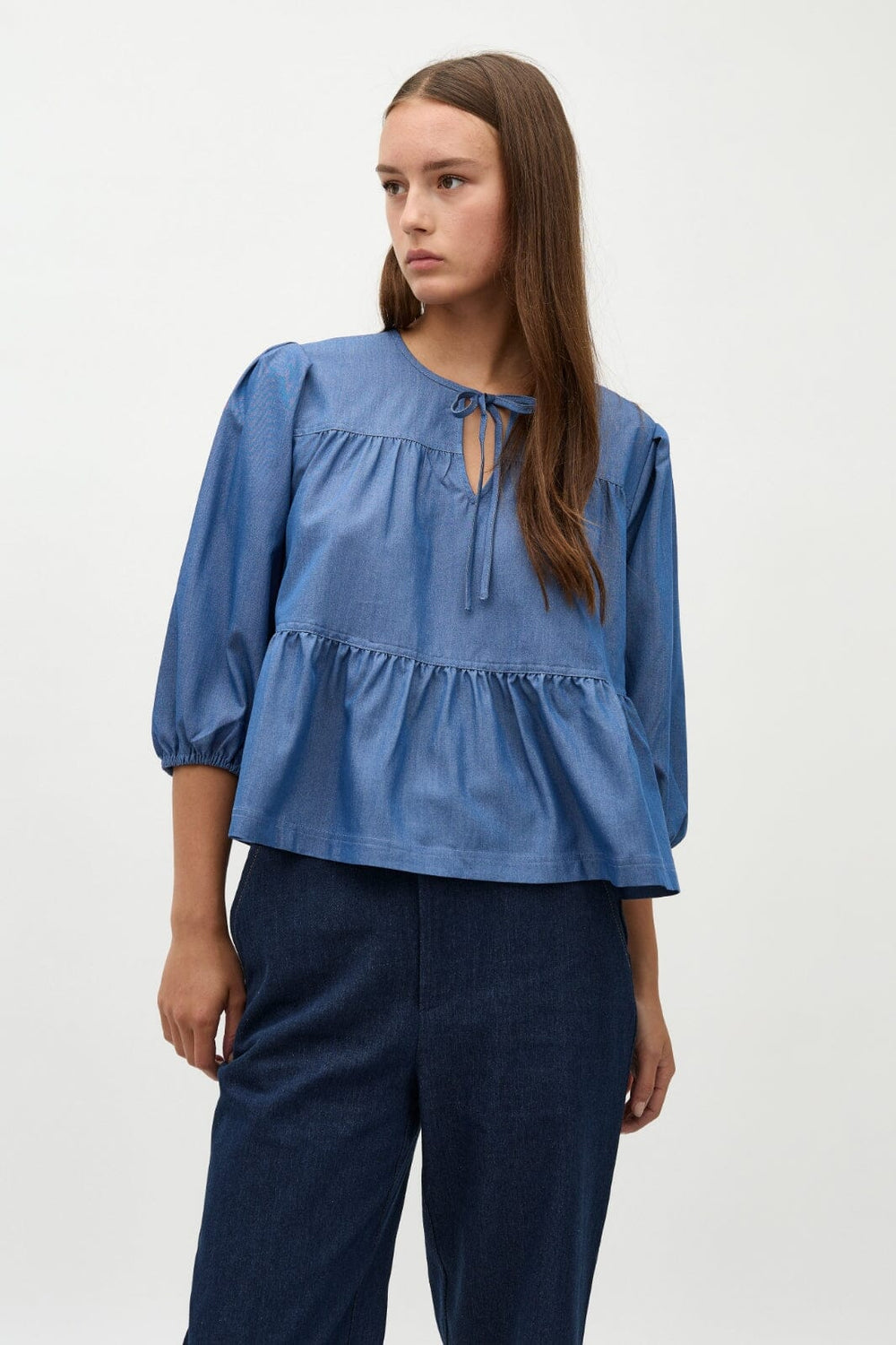 Global Funk - Fanabella-G - 926 Medium Blue Skjorter