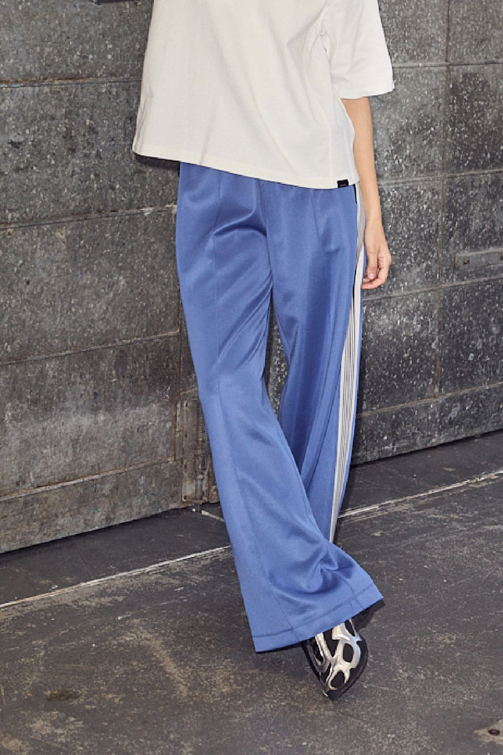 Haute L'Amitié - Baggy Track Tall Pants HL10071 - Blue Bukser